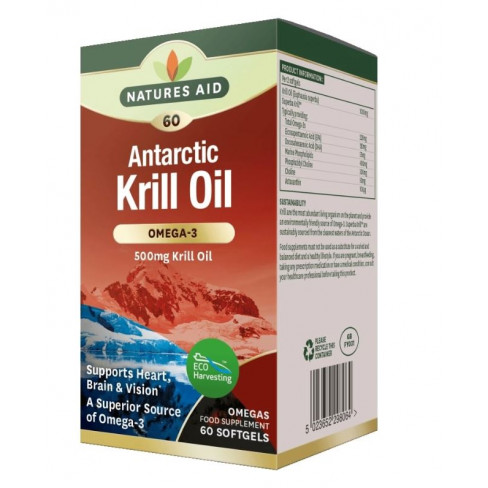 Natures aid krill olaj 500 mg lágykapszula 60 db